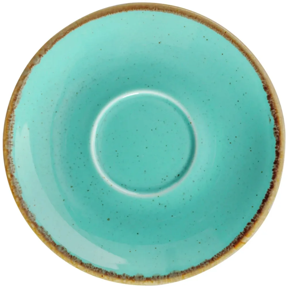 VEGA Espresso-Untertasse Sidina; 12x2.5 cm (ØxH); türkis; rund; 6 Stück / Pack