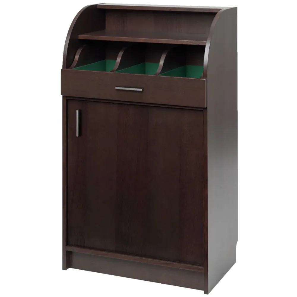 VEGA Besteckschrank Aldeno schmal; 62x38x105 cm (BxTxH); braun