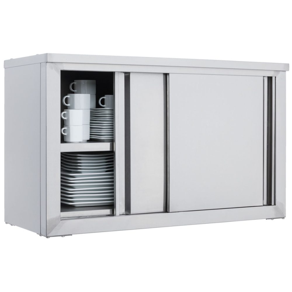 PULSIVA Wandhängeschrank Lana; 100x60x40 cm (BxHxT); silber