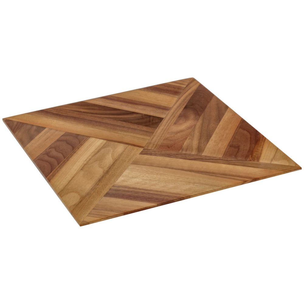 VEGA Speisenbrett Carbo; 28.2x28.2x1.9 cm (LxBxH); nussbaum; konisch