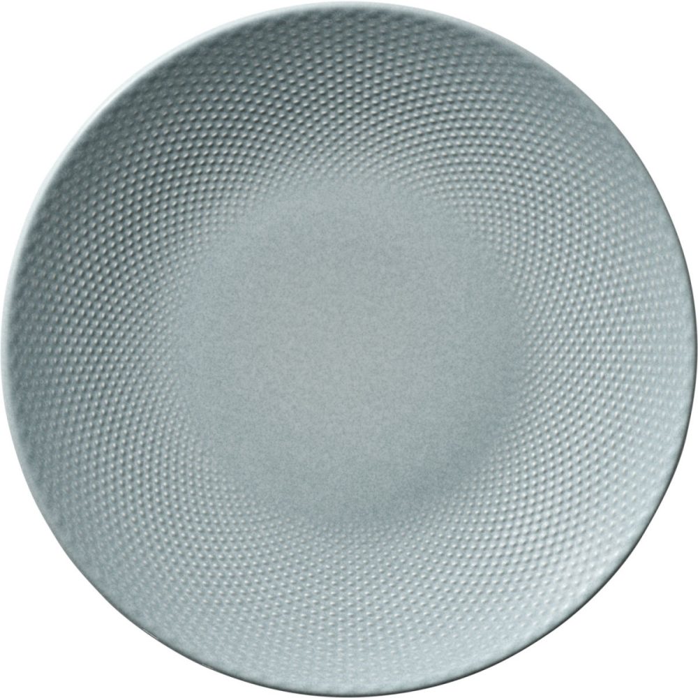 HEART&SOUL Teller flach Pine Relief rund coup; 28x3 cm (ØxH); hellblau; rund; 6 Stück / Pack