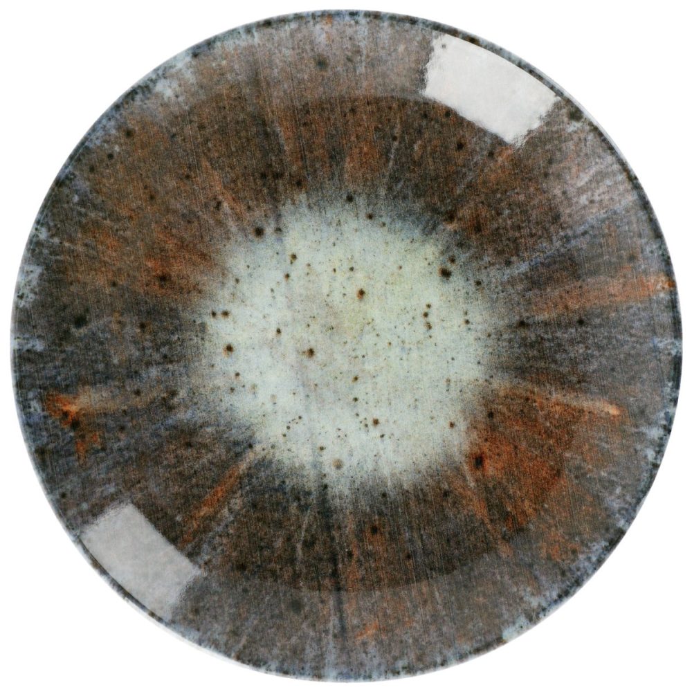 VEGA Teller flach  Saturnus; 20.5 cm (Ø); anthrazit/grün/orange; rund; 6 Stück / Pack