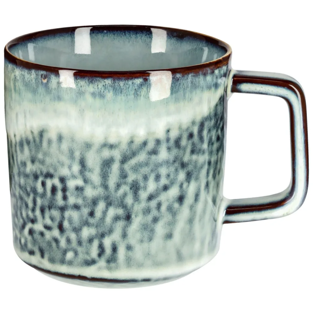 PULSIVA Kaffeebecher Raja; 360 ml, 8.5x9 cm (ØxH); blau; 6 Stück / Pack