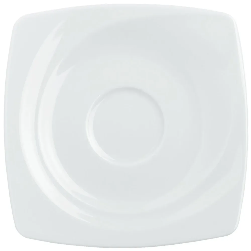 VEGA Kaffee-/Becher-Untertasse Vilano; 14.5x14.5 cm (LxB); weiss; quadratisch; 6 Stück / Pack