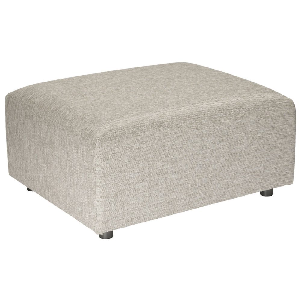 VEGA Outdoor-Lounge-System Modesco Hocker; 70x85x44 cm (BxTxH); Sitz beige, Gestell beige