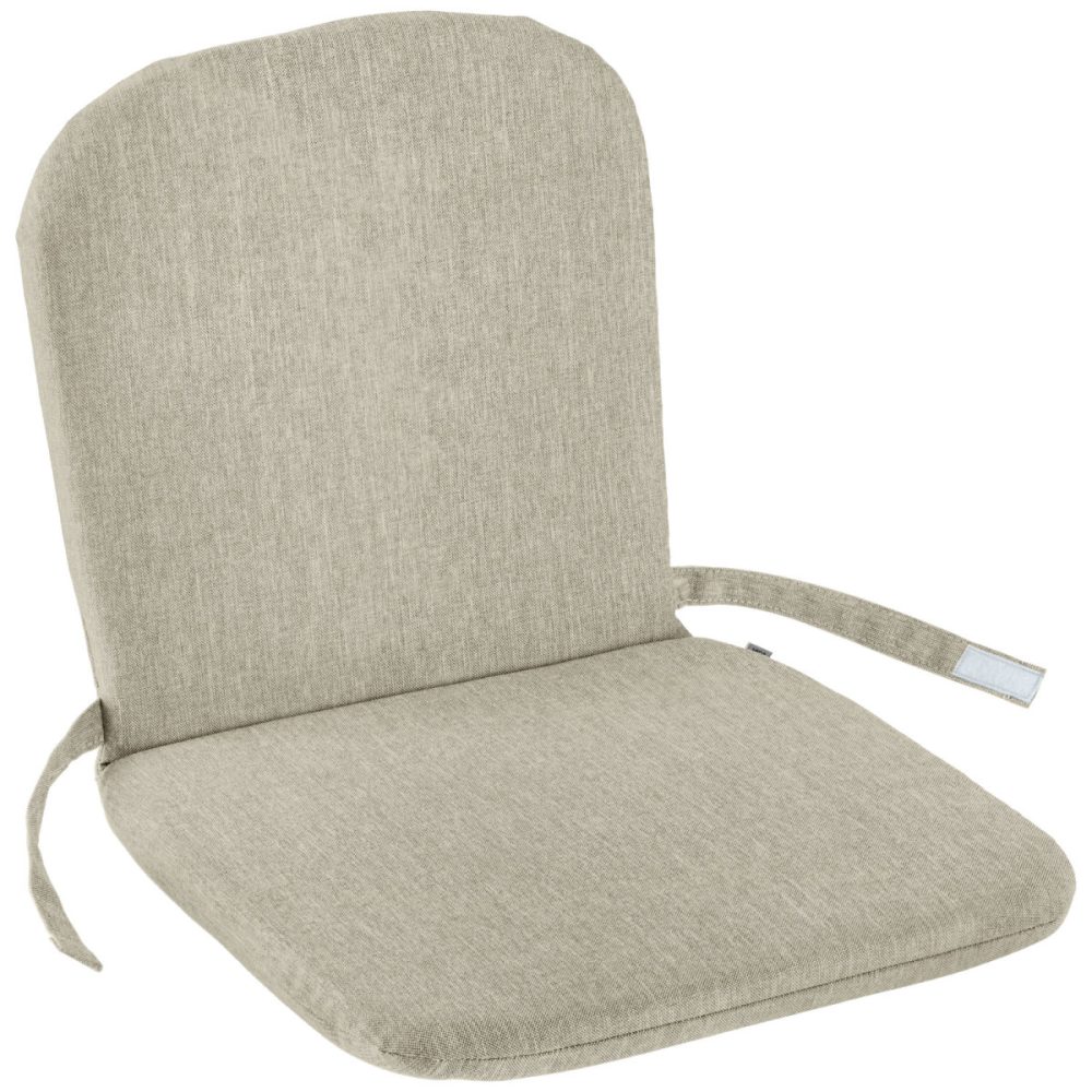 VEGA Sitzkissen Lineares mit Rückenpolster; 41x38x3 cm (BxLxH); beige meliert; 4 Stück / Pack