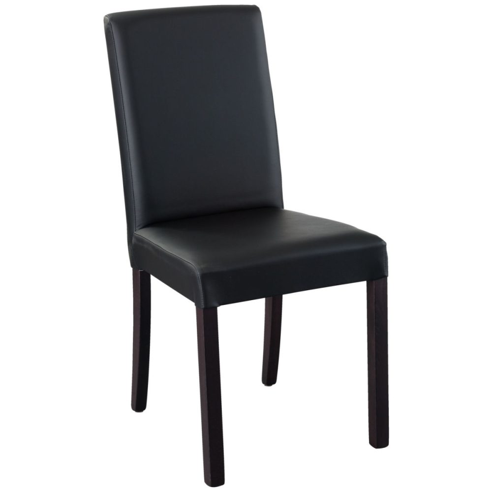 PULSIVA Polsterstuhl Famous; 45x54x90 cm (BxTxH); schwarz; 2 Stück / Pack