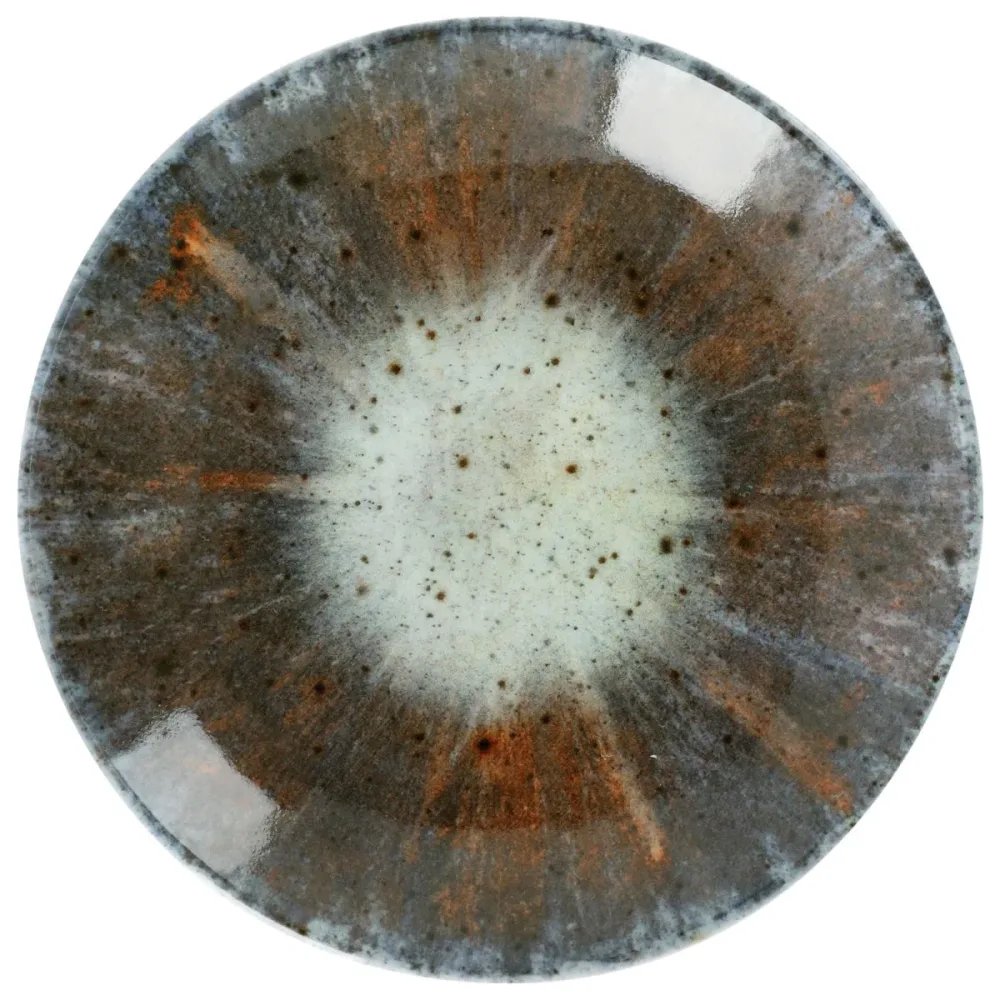 VEGA Teller Saturnus flach; 16.5 cm (Ø); anthrazit/grün/orange; rund; 6 Stück / Pack