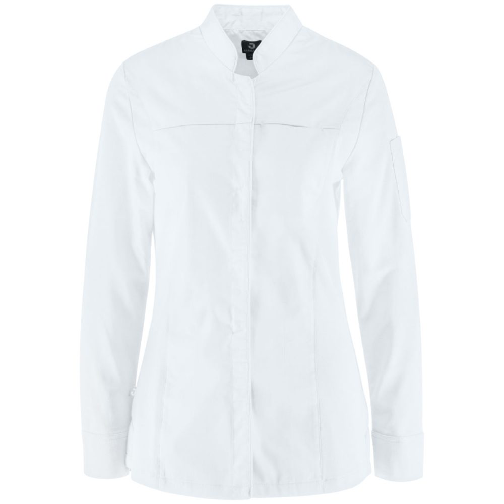 JOBELINE Damen Kochjacke Phoenix Langarm; Kleidergrösse 46; weiss