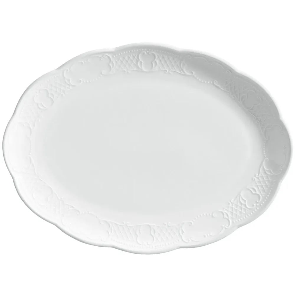 VEGA Platte Menuett oval; 29x21.5 cm (LxB); weiss; oval; 4 Stück / Pack