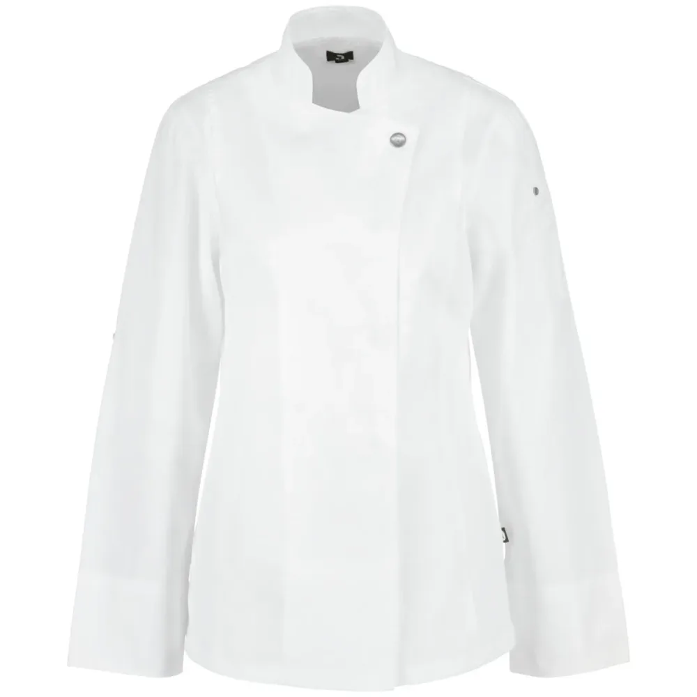 JOBELINE Damen Kochjacke Carter Langarm; Kleidergrösse 46; weiss