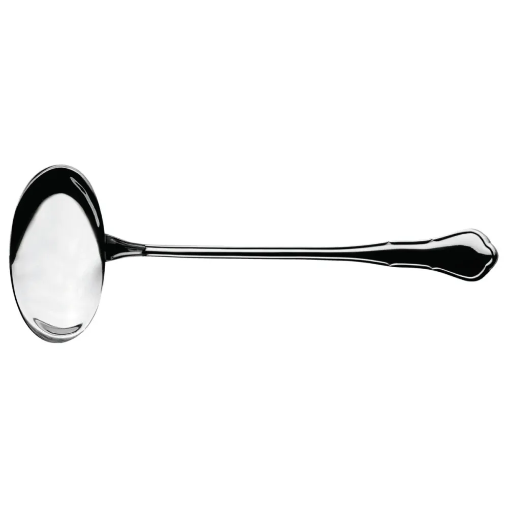 VEGA Suppenschöpfer Chippendale; 100 ml, 27 cm (L); silber, Griff silber