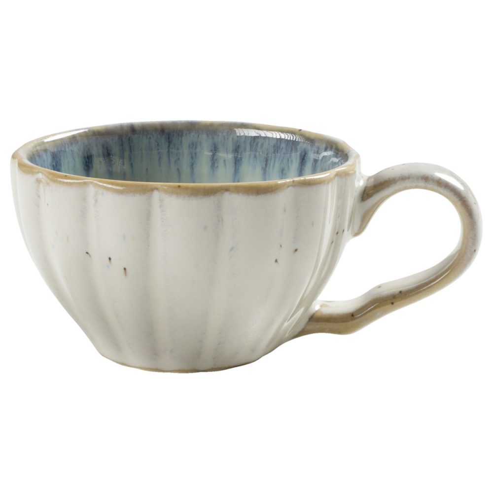 VEGA Espresso-Obertasse Flora; 100 ml, 7.5x4.5 cm (ØxH); blau/beige; 6 Stück / Pack