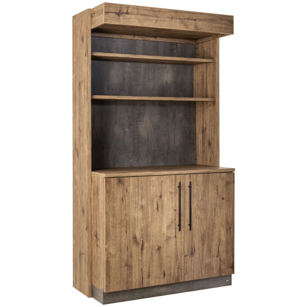 VEGA Servicestation Baristo Classic, mit Drehtüren; 115x62x216 cm (BxTxH); eiche antik, Griff schwarz