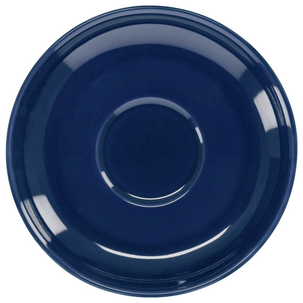 PULSIVA Kaffee-Untertasse Joy 2.0; 14 cm (Ø); blau; rund; 6 Stück / Pack