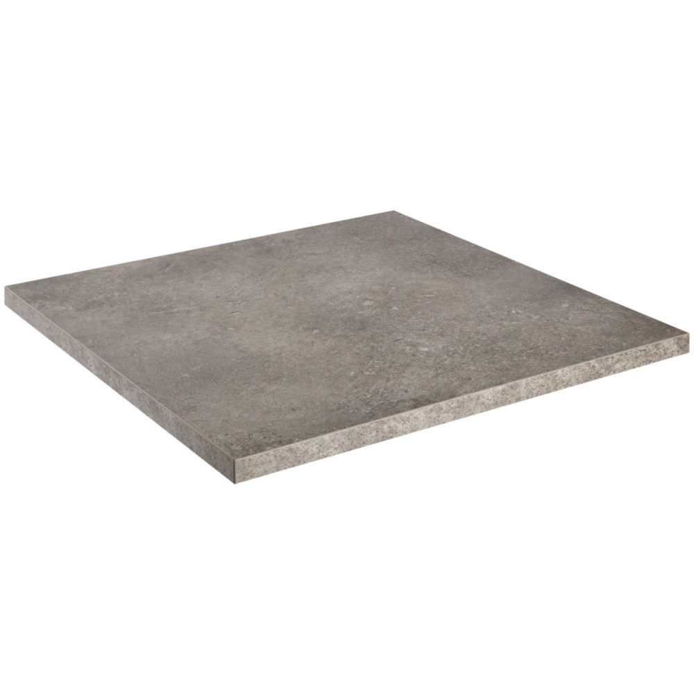 VEGA Outdoor-HPL Tischplatte Esterno quadratisch; 68x68x3 cm (LxBxH); beton; quadratisch