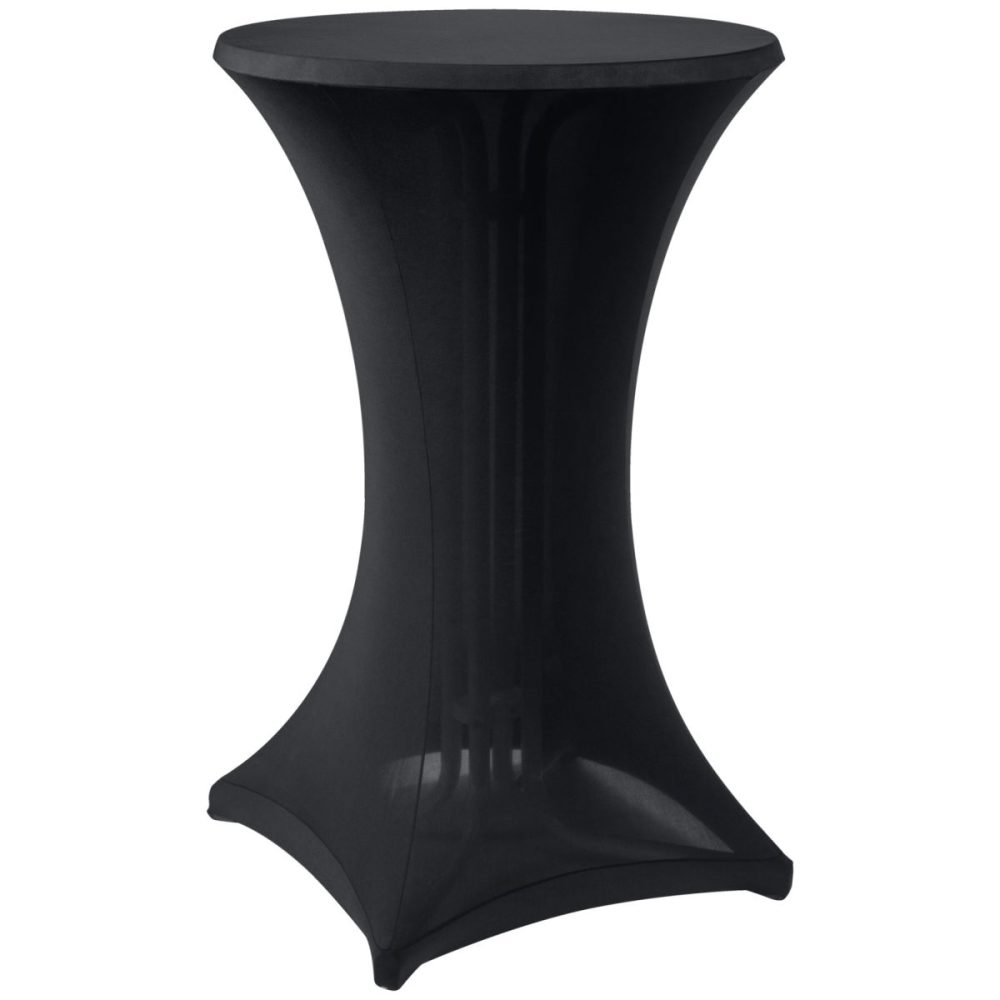 PULSIVA Stehtischhusse Stretch Elastic; 70x110 cm (ØxL); schwarz; zylinderförmig