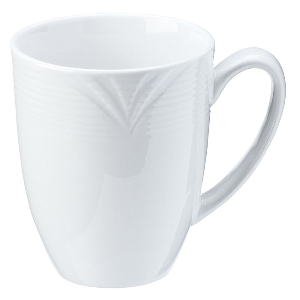 PULSIVA Kaffeebecher Rena; 400 ml, 9.4x11.2 cm (ØxH); weiss; rund; 6 Stück / Pack