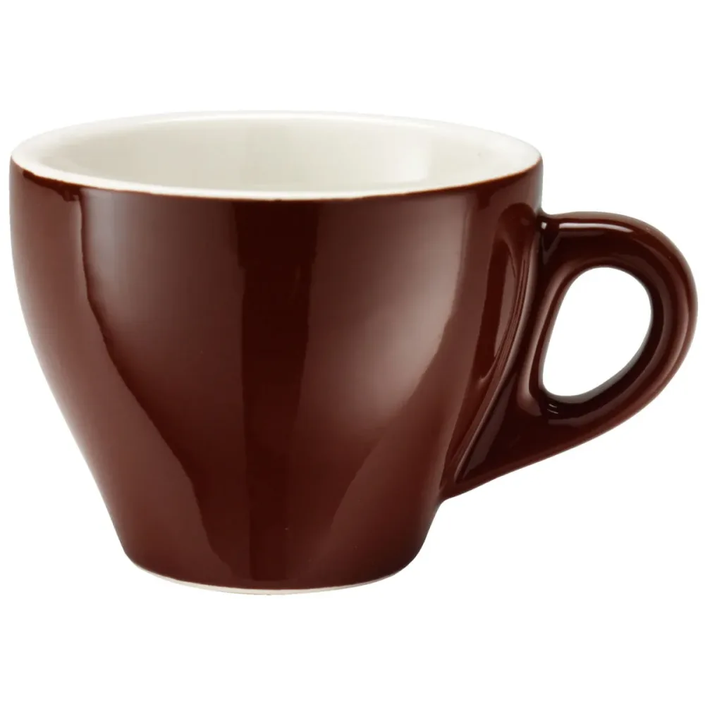 PULSIVA Kaffeetasse Joy 2.0; 200 ml, 9x7 cm (ØxH); braun; rund; 6 Stück / Pack