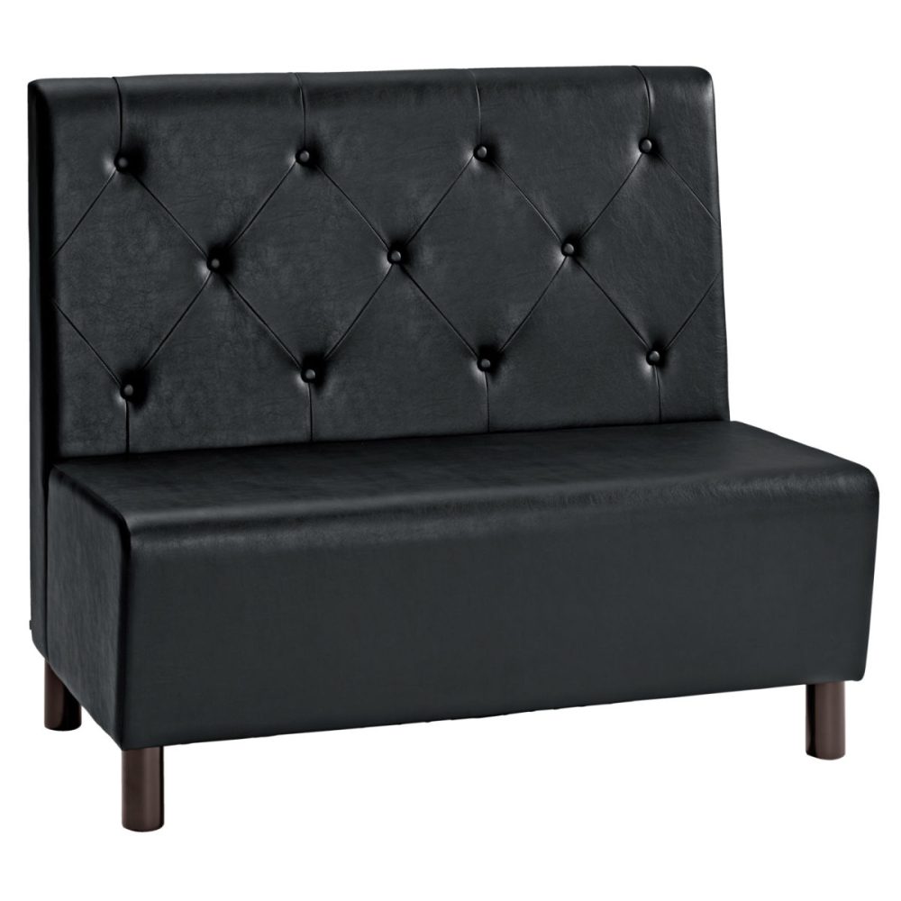 VEGA Polsterbank Lerida Kunstleder, 2-Sitzer; 118x62x102 cm (BxTxH); schwarz