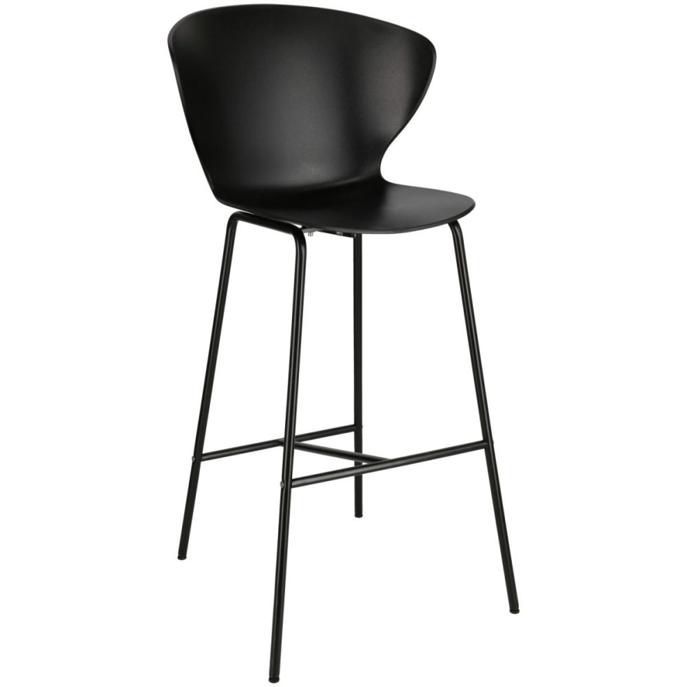 PULSIVA Barstuhl Luvo; 55x45x114.5 cm (BxTxH); schwarz; 2 Stück / Pack