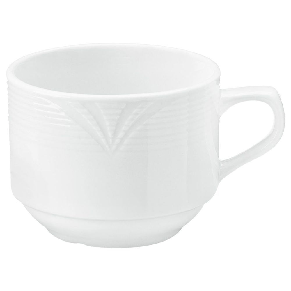 PULSIVA Kaffeetasse Rena; 190 ml, 7.9x6.2 cm (ØxH); weiss; rund; 6 Stück / Pack