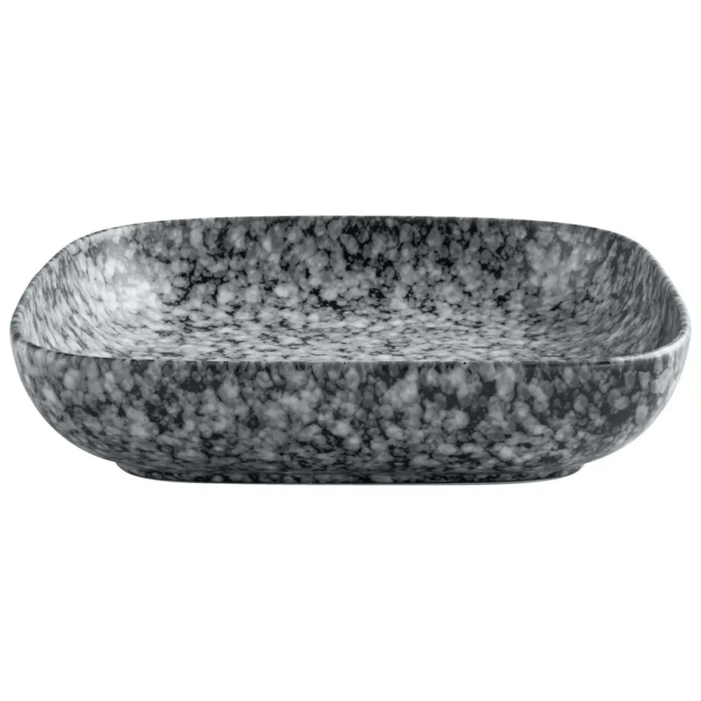 VEGA Schale Mamaro quadratisch; 1100 ml, 21x21x4.5 cm (LxBxH); schwarz/weiss; quadratisch; 4 Stück / Pack