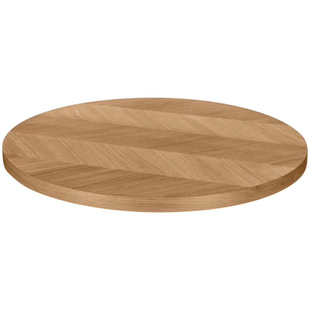VEGA Indoor-Tischplatte Pescaro rund; 80 cm (Ø); eiche/natur; rund