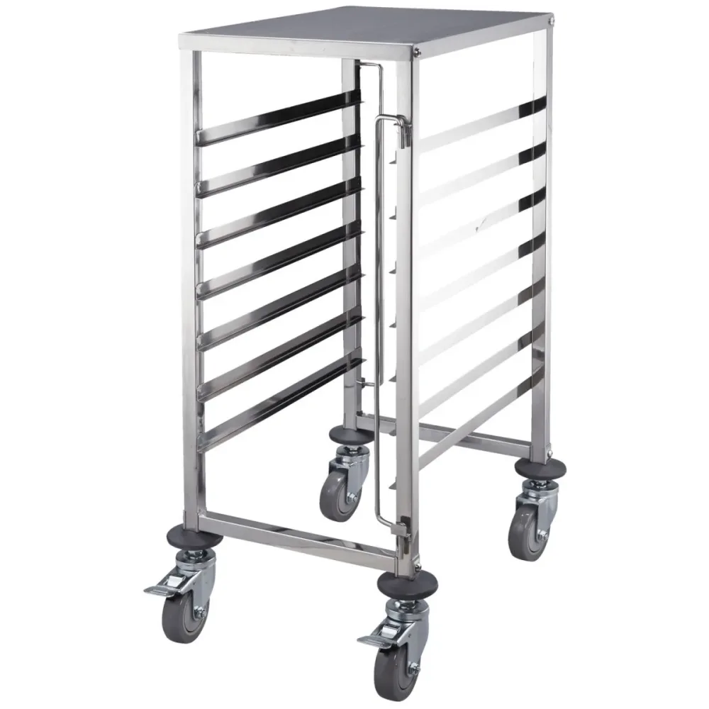 PULSIVA Regalwagen GN 7; 55x38x100 cm (BxTxH); silber
