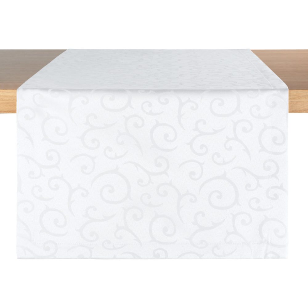 PULSIVA Tischläufer Mega; 40x130 cm (BxL); weiss; rechteckig; 2 Stück / Pack