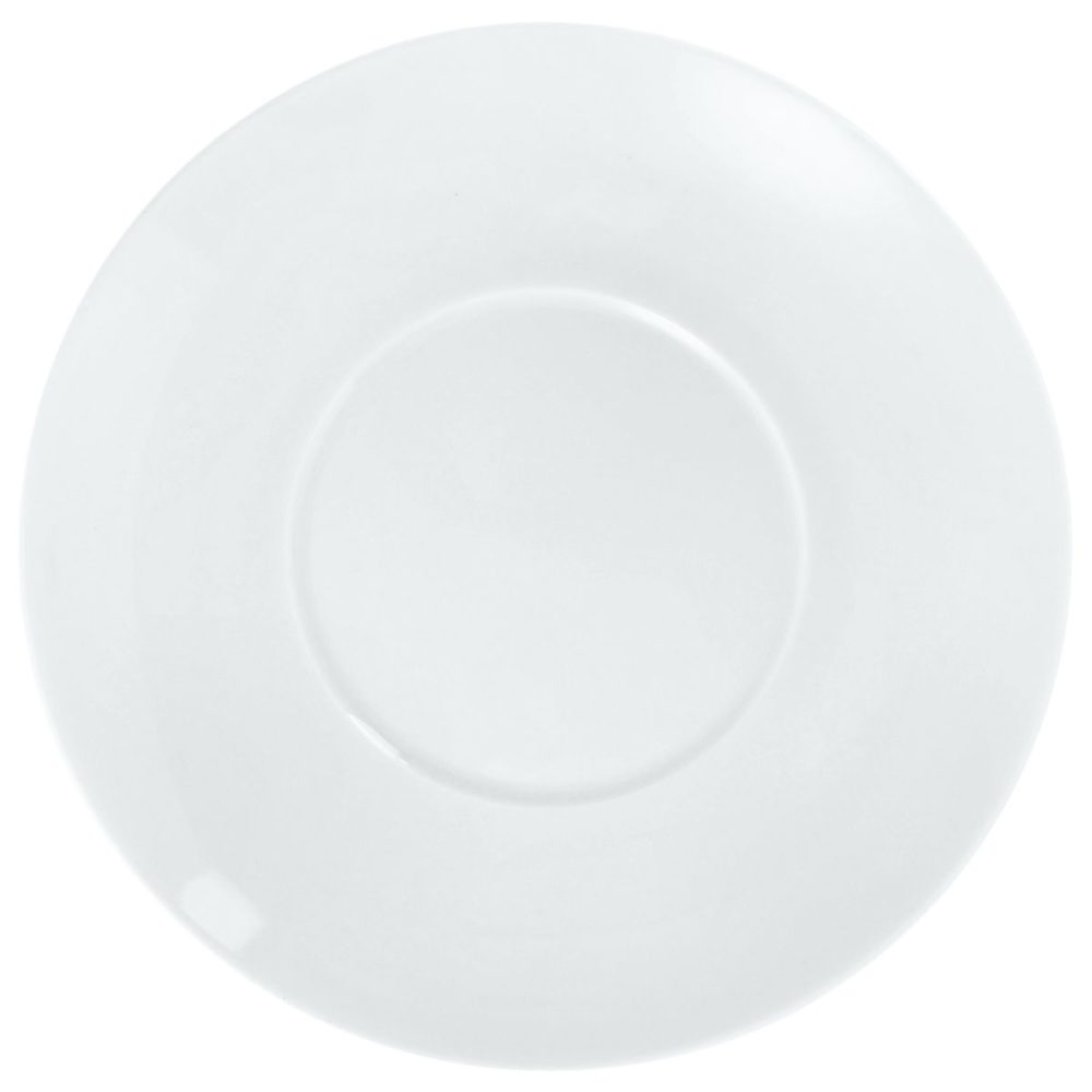 PULSIVA Kaffee-Untertasse Coupe; 15.5x2 cm (ØxH); weiss; rund; 6 Stück / Pack