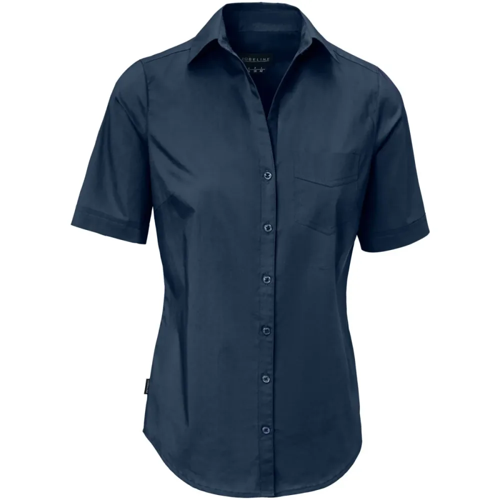 JOBELINE Damenbluse Kim Halbarm; Kleidergrösse 46; navy
