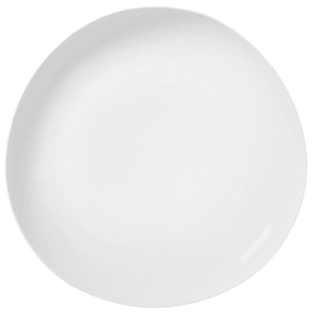 VEGA Teller flach Ovalize; 28.5x3.9 cm (ØxH); weiss; rund; 4 Stück / Pack
