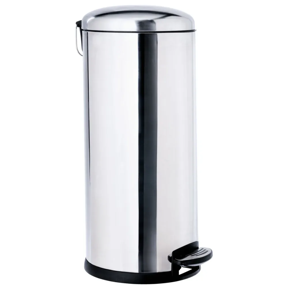 PULSIVA Tretmülleimer Hillwood; 30000 ml, 30.5x69 cm (ØxH); silber; rund