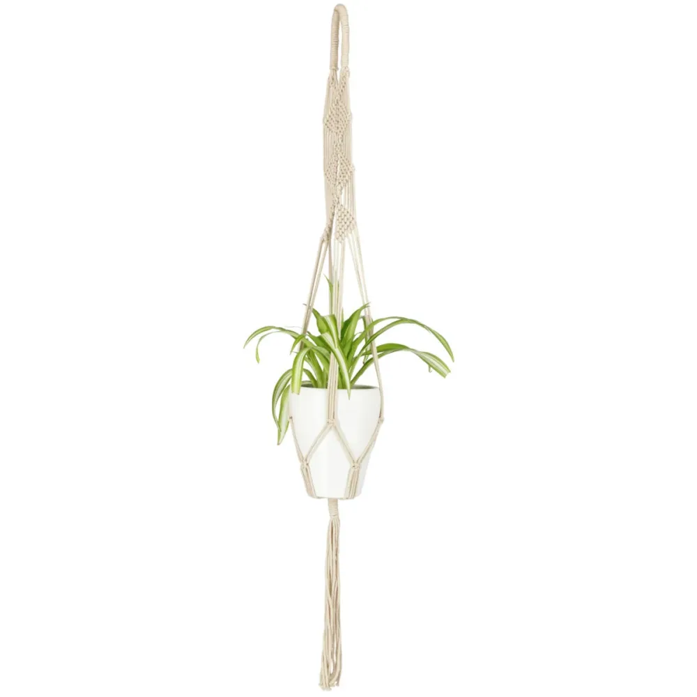 Blumenampel Kohana; 90 cm (L); cremeweiss