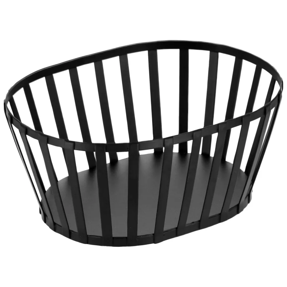 VEGA Brot-/Obstkorb Liro oval; 23x16.5x10 cm (LxBxH); schwarz; oval