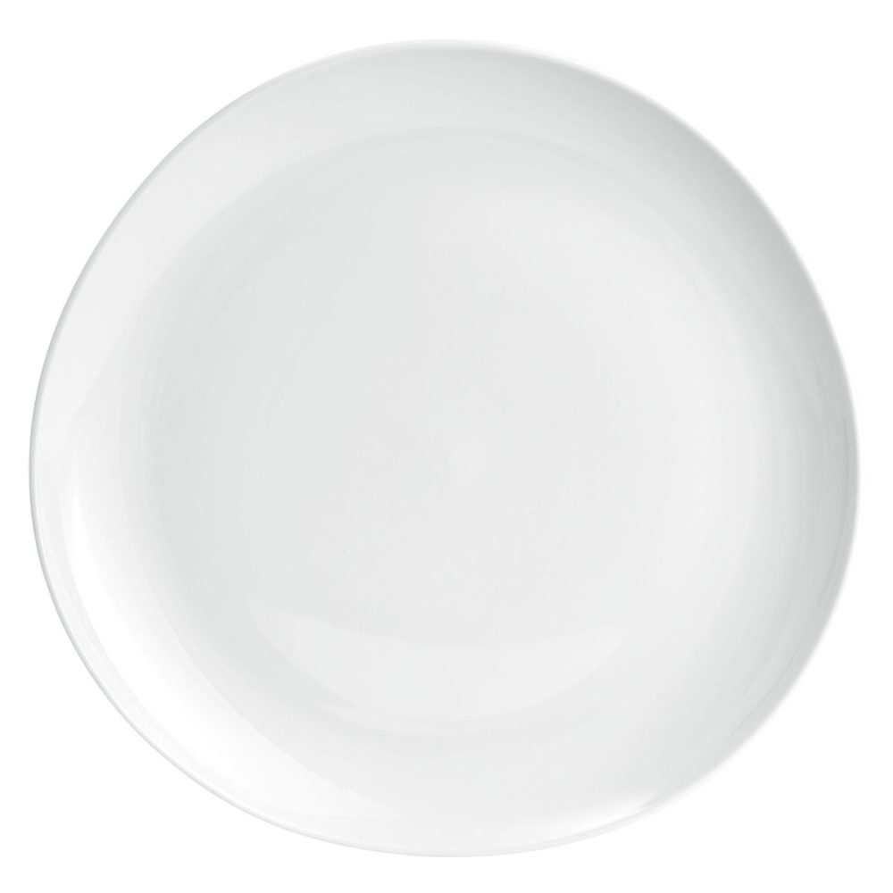 VEGA Teller flach Ovalize; 25x3 cm (ØxH); weiss; rund; 6 Stück / Pack