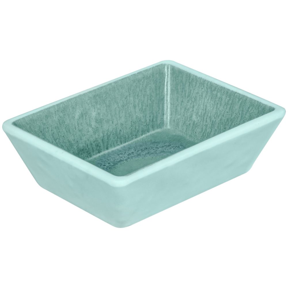 VEGA Mini-Schälchen  Torto rechteckig; 70 ml, 8.3x6.4x3 cm (LxBxH); türkis/blau; rechteckig; 6 Stück / Pack