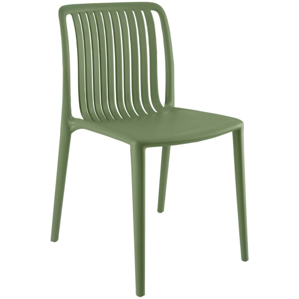 PULSIVA Kunststoffstuhl Tavira; 50x52.5x77 cm (BxTxH); grün; 2 Stück / Pack