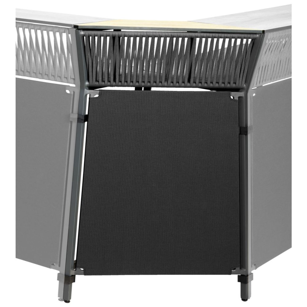VEGA Outdoorbar Baruba Eckelement Aussen; 78x56x115 cm (LxBxH); eiche/natur/anthrazit
