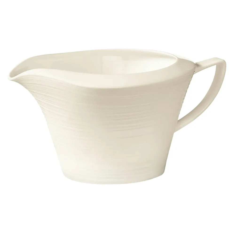 VEGA Sauciere Obere Skyline; 600 ml, 15.5x11x9 cm (LxBxH); cremeweiss; oval; 4 Stück / Pack