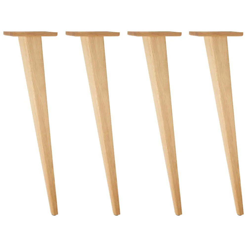 VEGA Tischbein Duneo hoch; 73.4 cm (H); eiche/natur; kegelförmig; 4 Stück / Pack