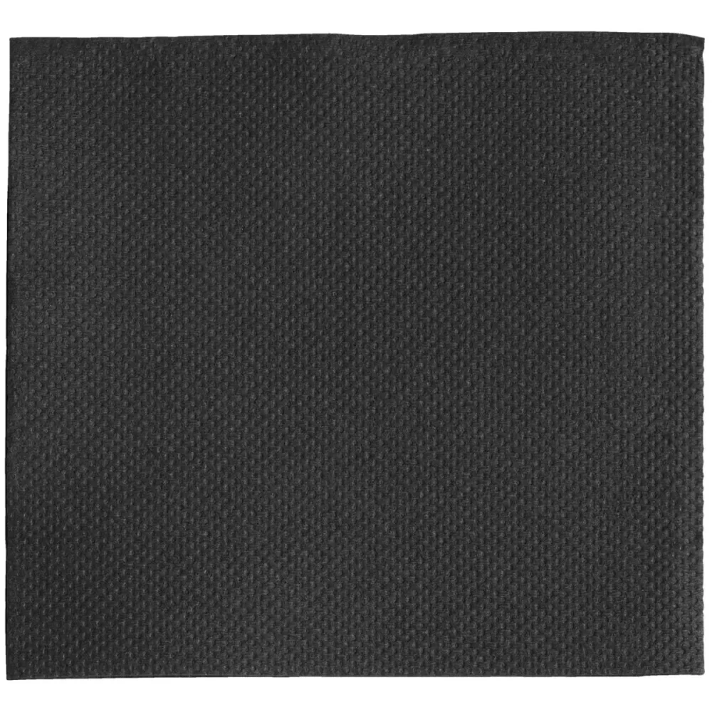 GARCIA DE POU Serviette Dubo; 20x20 cm (BxL); schwarz; 100 Stück / Pack