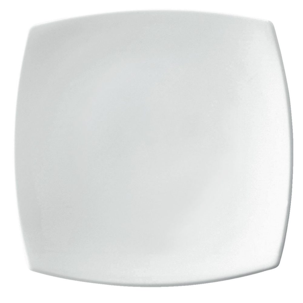 VEGA Teller flach Bali; 24x24x1.6 cm (LxBxH); weiss; quadratisch; 6 Stück / Pack