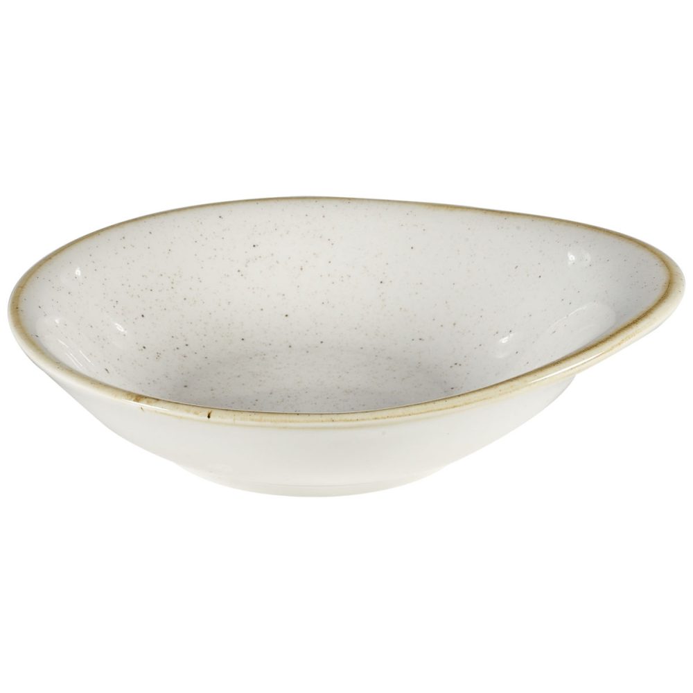 Churchill Schale tief Stonecast Barley White oval; 170 ml, 16x14.5x14.5 cm (LxBxH); weiss/braun; oval; 12 Stück / Pack