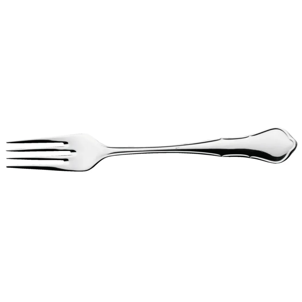VEGA Fischgabel Chippendale; 18.5 cm (L); silber, Griff silber; 12 Stück / Pack