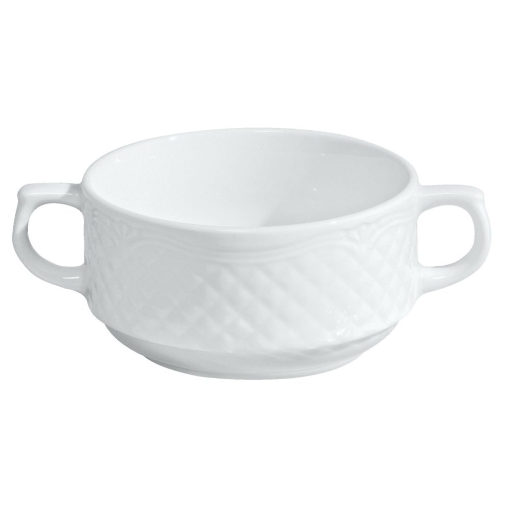 VEGA Suppen-Obertasse Zürich; 300 ml, 10.3x5.5 cm (ØxH); weiss; rund; 6 Stück / Pack