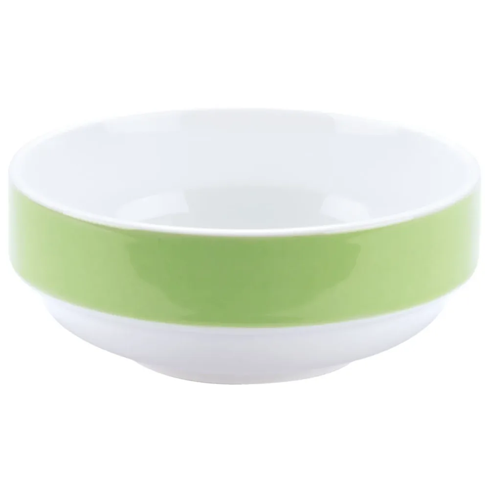 PULSIVA Schale Multi-Color; 302 ml, 12.3x5.2 cm (ØxH); weiss/grün; 6 Stück / Pack