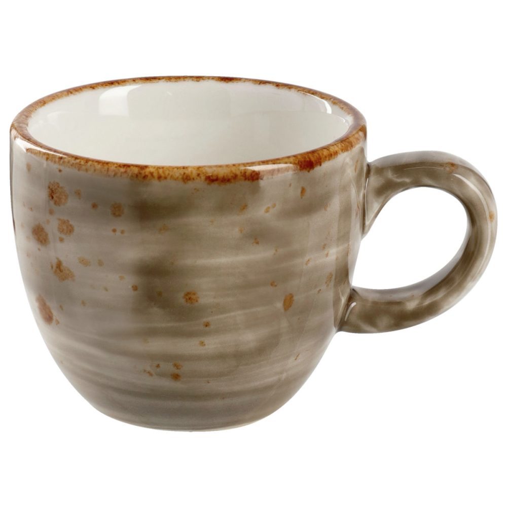 VEGA Espresso-Obertasse Nebro; 100 ml, 6.2x5.4 cm (ØxH); grau; 6 Stück / Pack