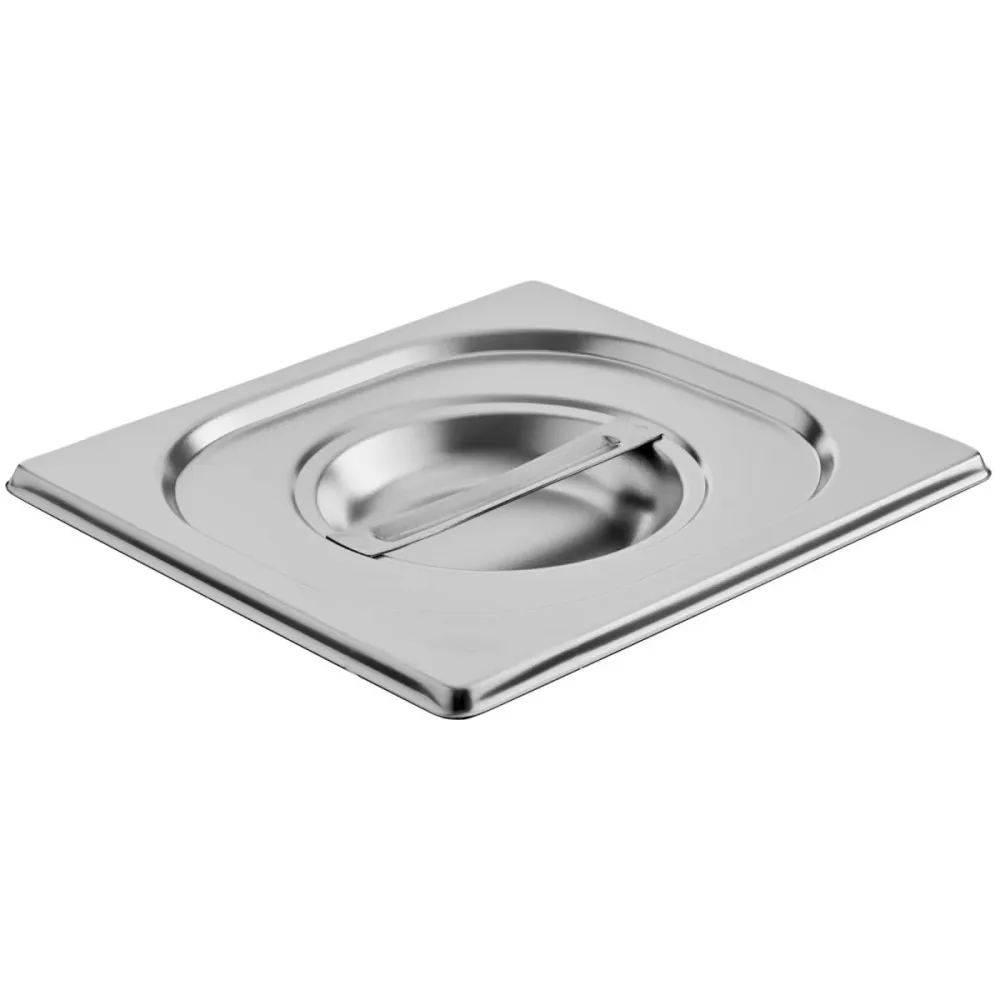 VEGA GN-Deckel Premium ohne Aussparung 1/9; GN 1/9; silber; rechteckig